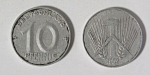 Монета 10 пфеннигов 1952 года Германия (16)