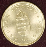 Монета 1 форинт 2006 г.Венгрия (15)