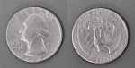 Монета 25 центов 1965 г США (2)