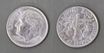 Монета 10 центов 1 дайм 2001 г США Рузвельт (24)