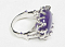 Кольцо  Аметист, серебро 925 пр, р-р 18 авторская работа