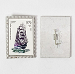Значок зеркальный Четырехмачтовый барк Седов  (Х 109)