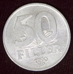 Монета 50 филлеров 1990 г.Венгрия