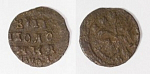 Монета  Петра I  Полушка  1719 г   (058)