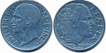 Монета  20 чентезимо 1940 г,  Италия