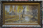 Картина.Н.Х. "Золотая осень" картон, масло, размер 37х56 см