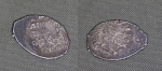 Монета Федор Иванович Копейка 1595-1598 гг, чешуя, Москва,  вес 0,45 гр (7)