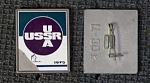 Значок СССР-США 1972 г, зеркальный, скол (П25)