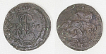 Монета  Екатерины II  Деньга 1786 г ЕМ  (41)