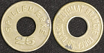 Жетон  25 spillemarke