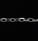 Цепочка, серебро,  925 пр, вес 1,8 гр, длина 47 см, якорное плетение