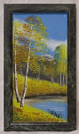 Панно "Осень", каменная крошка, 13,5х23,5 см