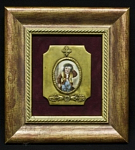 Портретная миниатюра на фарфоре "Мальчик",Н.Х., конец XIX в.