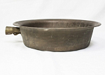 Сотейник, латунь, 1950-е года, Тула, диаметр 35,5 см, высота 8 см (25)