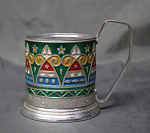 Подстаканник Матрешки, алюминий, эмаль  (34)