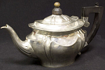 Чайник латунь, серебрение, Европа, приблизительно 1904 год