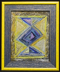 Графика Знак ромб, Р.Гарифуллин, картон, акварель, пастель, 24х31 см, 1998 г