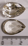 Топаз дымчатого оттенка. Размер 25,0х17,1х12,7мм. 36,17ct .  Чистота VS1. Огранка груша. № 10.9