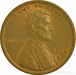 Монета 1 цент 1978г США