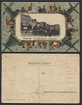 Почтовая карточка Роттердам. Памятник Эразма. Основной рынок (850)