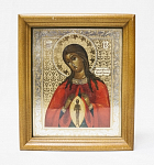 Икона Образ Пр.Богородицы В родах помощница, Софрино, размер 11,5х13,5 см