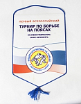 Вымпел I Всероссийский турнир по борьбе на поясах, кубок губернатора СПб, размер 22х16 см (20)