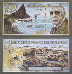 Бона 200 франков 2010 г Архипелаг Кергелен 05493 сувенирная  (АВ 74)