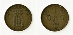 Монета 1 эре 1906г Швеция