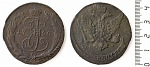 Монета Екатерины II 5 копеек, 1766 г. СП М