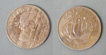 Монета 1/2 пенни 1958 года Великобритания (92)