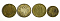 10 рублей 1899 г., (4 шт.) копии