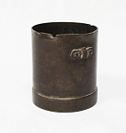 Мерник для зерна, Рига 1910 г,  латунь, высота 7,6 см, диаметр верха 6,5 см  (16)
