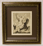 Офорт "Молодая ведунья" (Femina super bеstiam), Rene Pincebourde, H.Thiriez, 1860-е гг, 21,5 х 18 см