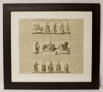 Резцовая гравюра  "Персия" Гравёр: Джон Смит, Год: 1720 г, Размер: 44 х 38 см.