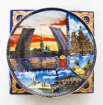 Тарелка сувенирная Санкт-Петербург, диаметр 20,5 см