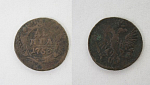 Монета Елизаветы  Денга 1753 года   (87)