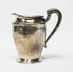 Сливочник, медь, серебрение, Англия, середина ХХ века, 11х10,5 см