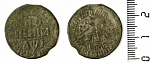 Монета  Петра I 1 копейка 1710 г БК   (Н)