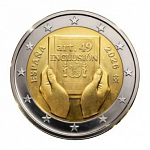 Монета 2 евро 2026 года Испания,  Конституции Испании - Реформа статьи 49