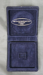 Футляр для монеты "Межнумизматика",мягкий пластик покрытие под бархат, яч,1,4х1,7 см,  б/у  (А 4/2)