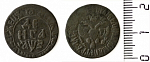 Монета  Петра I Деньга 1707 г   (Н)
