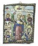 Икона "Всех Скорбящих радость", 4,5 х 3,4 см.