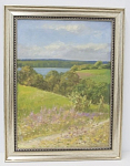 Картина  "Тропинка к озеру", н/х, холст, масло, вторая половина ХХ века, 385х492 мм