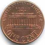 Монета 1 цент 1994г США