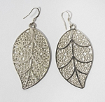 Серьги Листья, серебро 925 пр, вес 15,1 гр